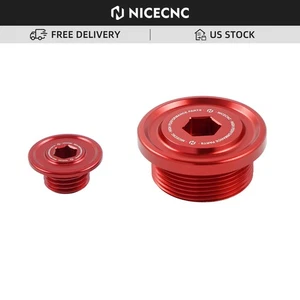 NICECNC Billet Engine Cover Plugs Bolts For Honda CRF 250R CRF250R 2018-2024 Red - Bild 1 von 7