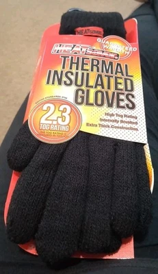 Thinsulate Thermal Gloves 2.3 Tog Rating Men's Gloves - Black - Image 1 of 3