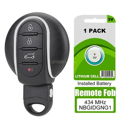 NBGIDGNG1 para 2014 2015 2016 2017 2018 2019 Mini Cooper controle remoto inteligente chaveiro de carro - Imagem 1 de 4