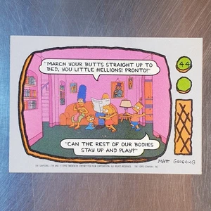 1990 The Simpsons Card #44 "March Your Butts ... " The Topps Company, Inc. - Bild 1 von 2