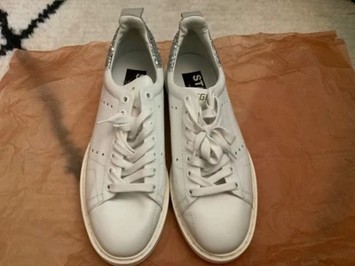 Golden Goose VCE Starter Sneakers White Silver Glitter Size 39 Excellent Cond - Image 1 of 4