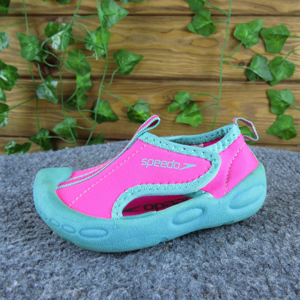 Speedo Girls Water Sox Talla T 5-6 Mediano Rosa Gancho y Lazo Sintético  Foto 1 de 4