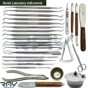 Dental Laboratory Instruments Wax & Modelling Carvers Mixing Spatula Knife - Picture 1 of 21