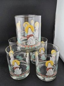 Juego de 6 vasos TreasureCraft vintage Howling Coyote Southwestern - Imagen 1 de 7