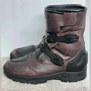 Sedici Vertice Low WP Waterproof Motorcycle Riding Boots Brown Leather Mens 14 - Picture 1 of 10
