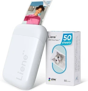 (Green)Liene 2x3” Photo Printer, Mini Instant Portable Color Mono Photo Printer - Picture 1 of 13