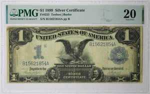 FR. 233 1899 $1 Black Eagle Silver Certificate PMG VF 20 Large Size Note - Picture 1 of 2
