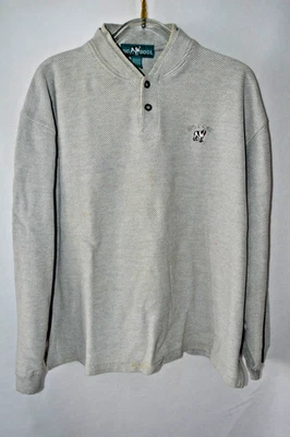 Vintage Big Dogs Sweater Mens 2X Pullover Long Sleeve Cotton Logo Gray - Image 1 of 4