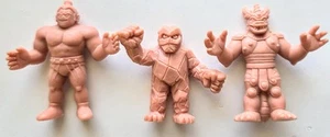 Vintage 1980s 3 Flesh M.U.S.C.L.E. Muscle Men Mattel Figures FREE SHIPPING - Picture 1 of 2