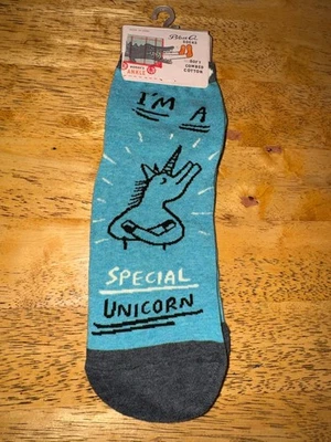 CALCETINES TOBILLEROS MUJER AZUL Q SOY UN UNICORNIO ESPECIAL TALLA 5-10 Foto 1 de 4