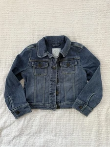 Gymboree Mädchen Jeansjacke mit Knopfleiste blau Größe 4 (XS) - Bild 1 von 6