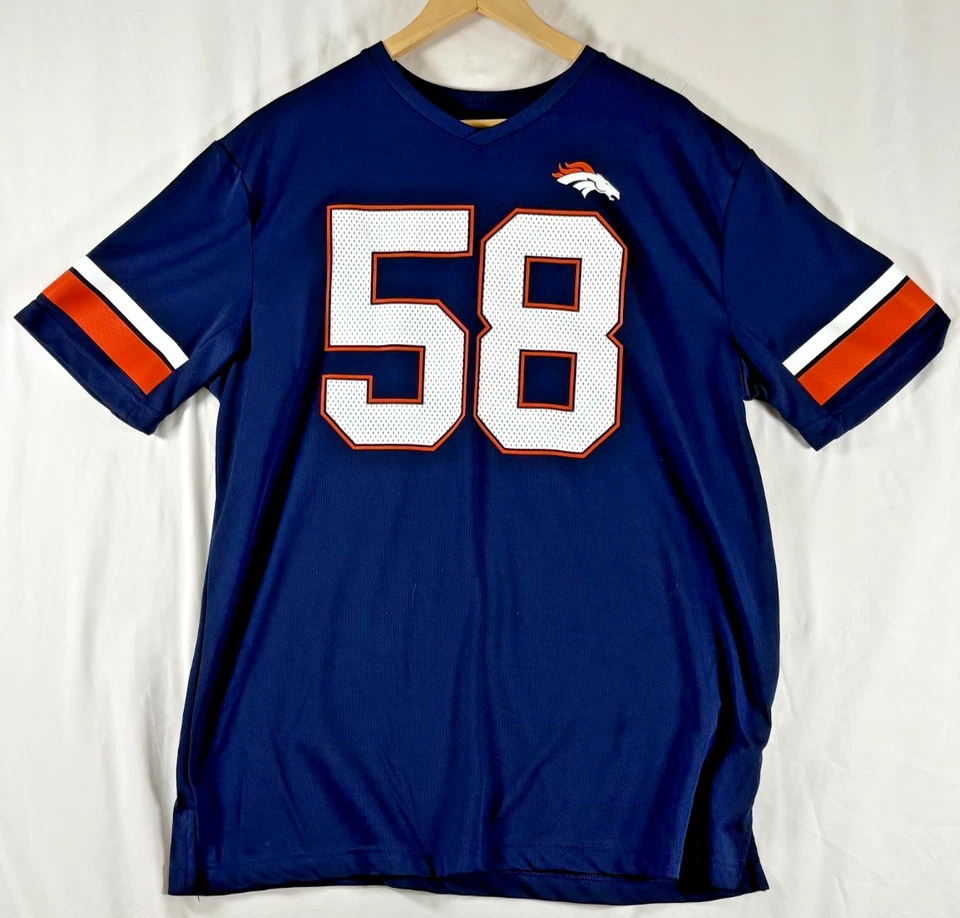 Ropa del equipo NFL Denver Bronco camiseta extra grande #58 Miller Foto 1 de 4