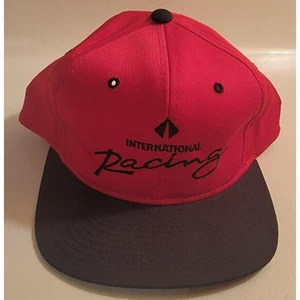 Red International Racing Snapback Hat - Picture 1 of 3