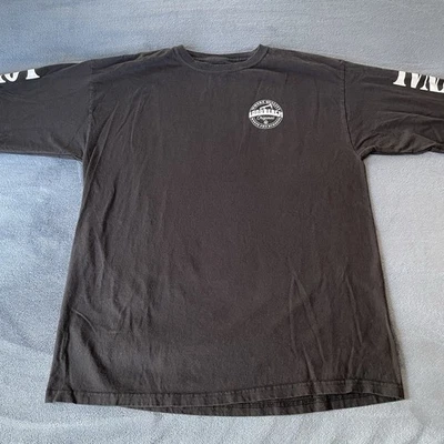 Camisa Long Beach Original Manga Larga Negra Logo XL Foto 1 de 4