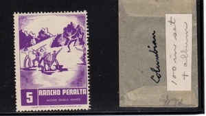 Colombian Advertising Stamp - 1940 Rancho Peralta Mount Diablo Named - MNH - Picture 1 of 1