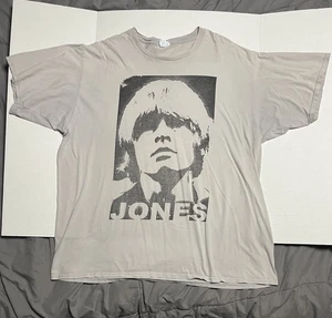 Camiseta Estilo Vintage BRIAN JONES Rolling Stones Pop Art Jones Logo T Beige - Imagen 1 de 2
