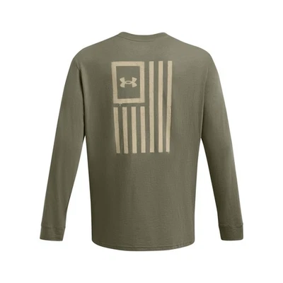 Under Armour 1386754 Men's UA Freedom Flag T-Shirt Long Sleeve Tee - Image 1 of 3