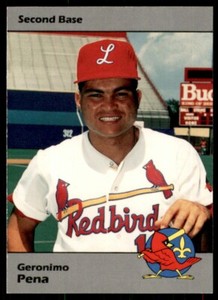 1990 Louisville Red Birds Geronimo Pena Louisville Redbirds #33