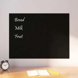 vidaXL Wall-mounted Magnetic Board Black 31.5"x23.6" Tempered Glass - Picture 1 of 5