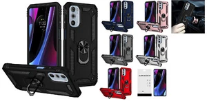 FOR Motorola Edge+ Edge Plus 2022 XT2201DL Shockproof Ring Stand Case Cover + TG - Picture 1 of 10