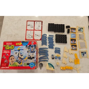 Fisher Price Trio Building Set Airport Tower Command Original Box & Manual - Picture 1 of 11