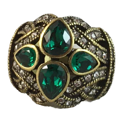 Anillo de cristal Art Deco HEIDI DAUS ~ 6 Foto 1 de 4