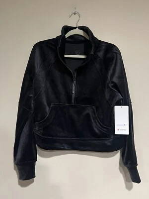 NWT Lululemon Size XL/XXL Scuba Oversized Funnel Neck Half Zip Velvet Black - Image 1 of 3