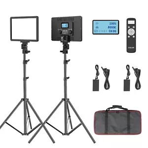 2PCS Sokani P25 Key Light Led video Studio Light Panel 2800-8500K 2.4G Remote - Bild 1 von 12