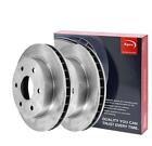 Apec Blue Front Pair Of Brake Discs For Bmw 530 I 3.0 March 2005 To March 2007