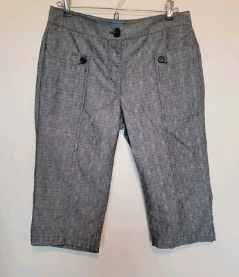 Pantalones capri negros para mujer Derek Lam For Design Nation talla 6 Foto 1 de 4