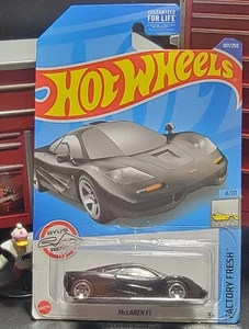 Hot Wheels #107 2022 nuevo de fábrica McLaren F1 negro envío rápido - Imagen 1 de 5