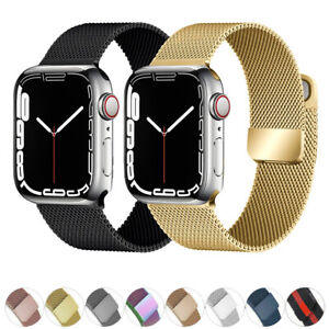 Stainless Steel Mesh Band Strap for Apple Watch Series 7 6 5 4 SE 40/44/41/45mm