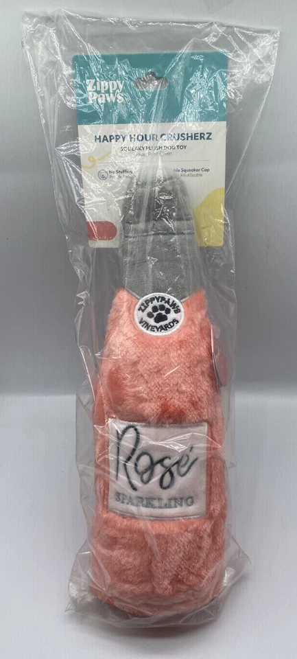 Plush Dog Toy Zippy Paws Happy Hour Crusherz Drink Themed Crunchy Squeaky  New - Image 1 of 4