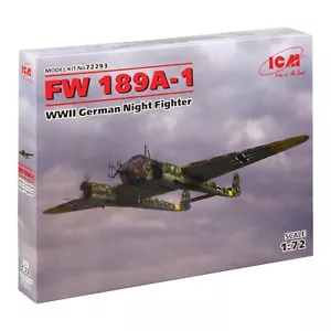 WWII German night fighter FW 189A-1 - Plastic Model kit Scale kit 1:72 ICM 72293 - Picture 1 of 11