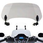 Adjustable Clip On Motorcycle Windshield Extension Spoiler Wind Deflector