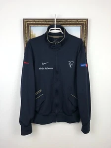 Nike Roger Federer Blau Herren Jacke Track Top Tennis Selten Hype Sport Y2K Größe XL - Bild 1 von 16