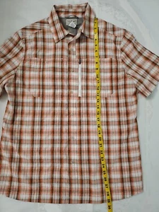 L.LBean Flannel Polo Shirt Men's Size Medium Regular Polyester - Picture 1 of 7