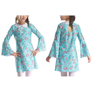 Kids Girls Sundress Midi Dresses 80s Dress Up Fancy Clothing Diva Outfit Music - Picture 1 of 67