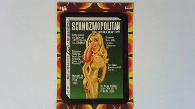 2008 Wacky Pack Flashback Series 2 #57 Schnozmopolitan Nosevember 1982 Packages - Image 1 of 2