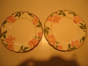 2 Vintage Franciscan Desert Rose Dinner Plates  10 5/8" Diameter EC - Picture 1 of 5