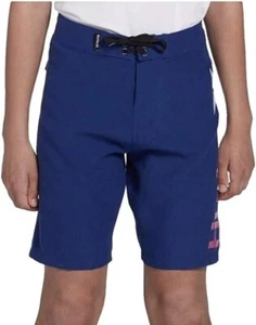 HURLEY BOYS GRADIENT ONE AND ONLY SWIM BOARD SHORTS 12/26, DEEP ROYAL BLUE *NEW - Picture 1 of 3