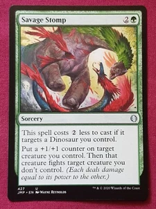 Magic The Gathering JUMPSTART SAVAGE STOMP green card MTG - Bild 1 von 2