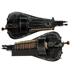 Black color Solid wood 6 strings 24 keys Hurdy Gurdy,Pretty Maple wood back - Picture 1 of 7