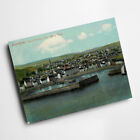 A3 Print - Vintage Scotland - Stonehaven. View Of Harbour From Bervie Braes