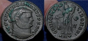 MORTOWN Maximianus LARGE Follis 300AD Antiochia GENIO Beautiful Portrait EF - Bild 1 von 3