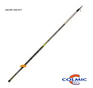 CANNA COLMIC WARCRAFT BOLOGNESE 5 MT TELESCOPICA PESCA MARE FIUME LAGO - Foto 1 di 1