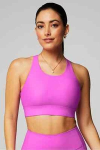 Fabletics No-Bounce High Impact Sports Bra, Size L, Electric Orchid Neon NWT - Picture 1 of 4