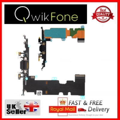 QWIKFONE For 2017 Apple iPhone 8+ Plus A1897 A1864 Black Charging Port Replacement