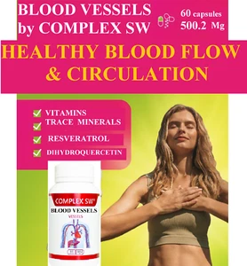 BLOOD PRESSURE & CIRCULATION SUPPORT HEALTHY CHOLESTEROL  ARTERY CLEANSE PROTECT - Picture 1 of 11
