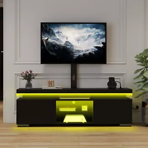 TV Stand Height Adjustable Mount for 55/60/65 inch TVs TV Console Media Cabinet - Picture 1 of 11
